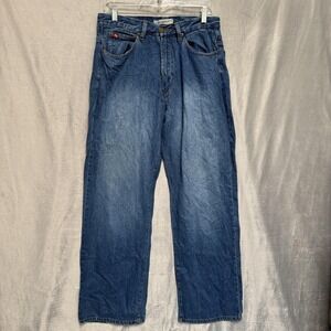 Boarding Pass Jeans Mens 34 Blue Denim Straight Leg‎ Relaxed Fit Baggy Y2K